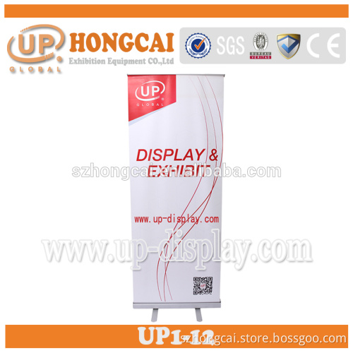 Factory production UP1-12 Advertising Decorative Roll Up Telescoping Pole Attarctive Quick Screen Pull Up Banners